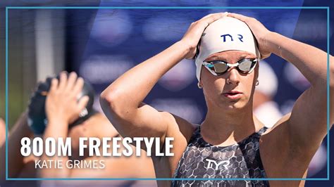 Katie Grimes Takes The Women's 800M Freestyle | 2022 TYR Pro Swim Series - Mission Viejo - YouTube