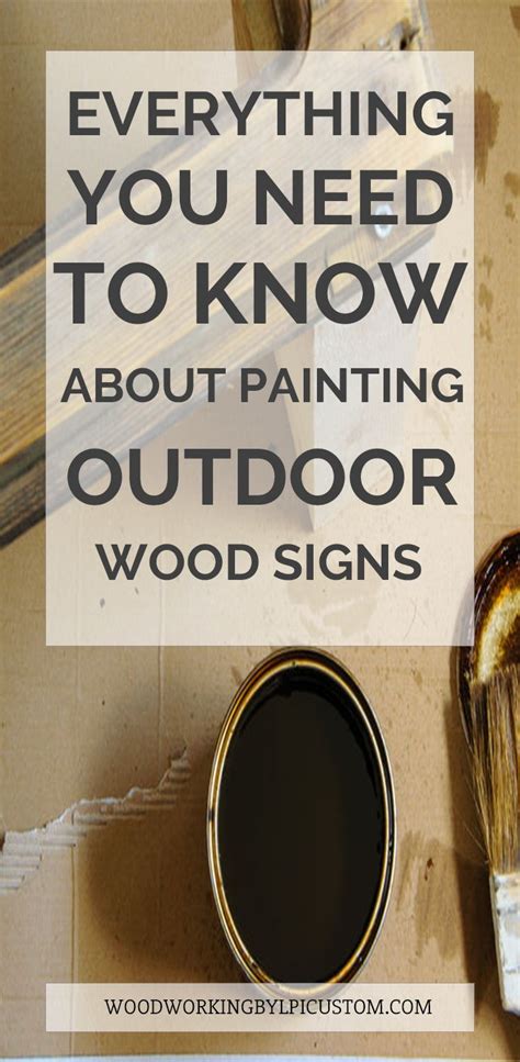 Everything You Need To Know About Painting Outdoor Wood Signs in 2020 ...