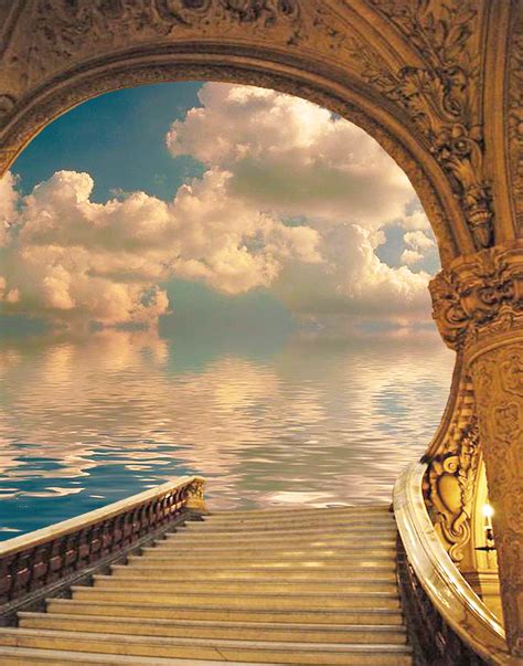 Stairway to Heaven Art Print by LiNZ SEPE | Heaven art, Heaven painting, Fantasy landscape