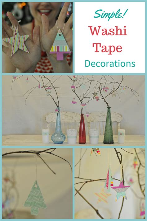 Washi Tape Christmas Decorations | Be A Fun Mum