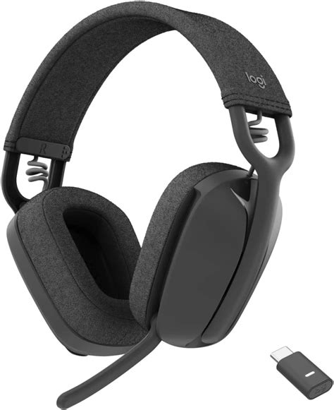 Amazon.com: Logitech Zone Vibe Wireless Bluetooth Headphones with Noise-canceling mic, USB-A ...