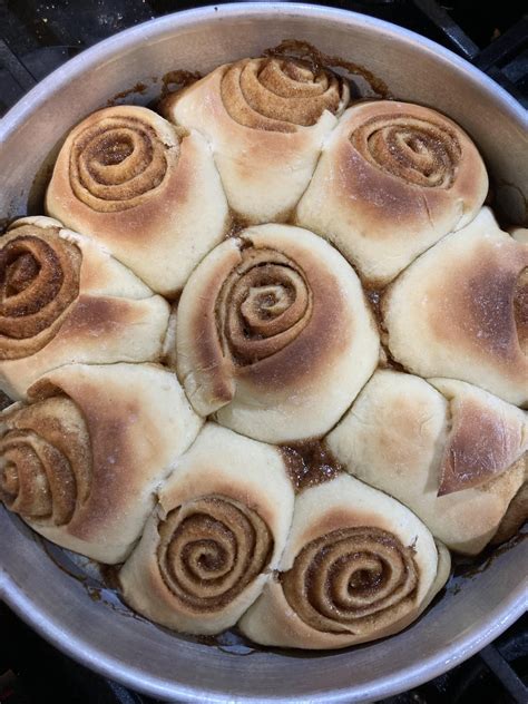 cinnamon rolls + cream cheese frosting! : r/Baking