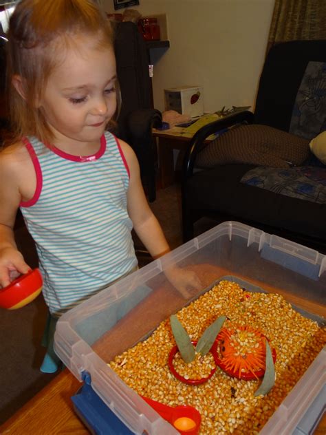 Zeldas first sensory bin - Corn! Sensory Bins, Corn, Cereal, Breakfast, Morning Coffee ...