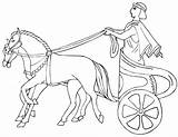 Horse And Chariot Coloring Page  Ancient Greek Rider Coloring Home sketch template