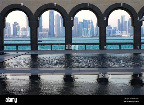 Doha Skyline Museum of Islamic Art Qatar Stock Photo - Alamy