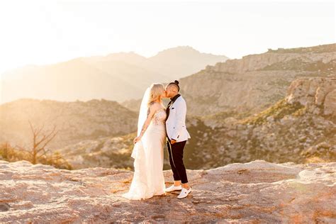 Sunset Wedding Portraits on Mount Lemmon