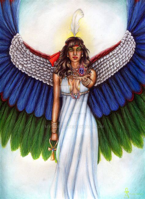 Commission- Ma'at by MyWorld1 on @DeviantArt Egyptian Mythology, Mythology Art, Egyptian Goddess ...