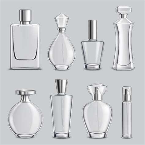 Perfume Glass Bottles Realistic Set Vector Illustration 2328454 Vector Art at Vecteezy