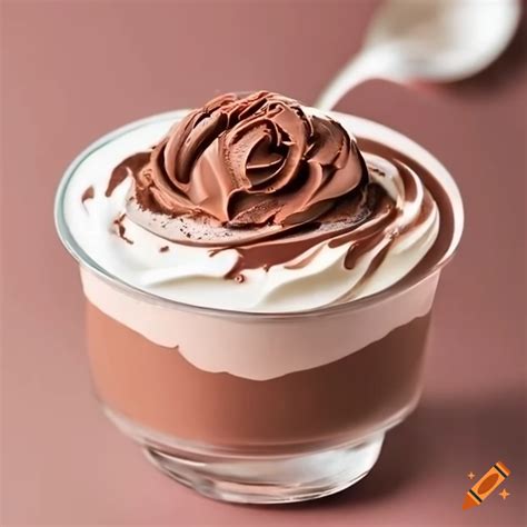 Healthy chocolate mousse dessert on Craiyon