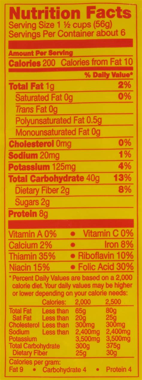 No Yolk Egg Noodles Nutritional Info - Nutrition Pics