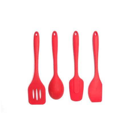 Core Kitchen Essential Silicone Red Utensils (Set of 4) HD18186