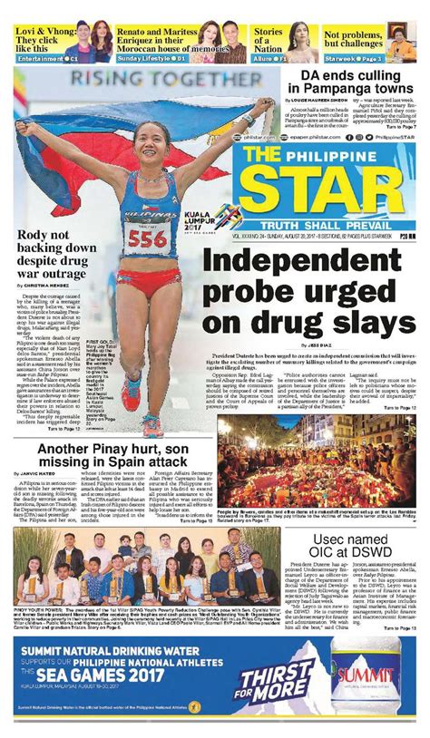 The Philippine Star Newspaper 20 August 2017 - Gramedia Digital