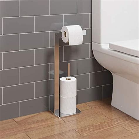 Joseph Joseph Bathroom EasyStore Free Standing Toilet Paper Roll Holder ...