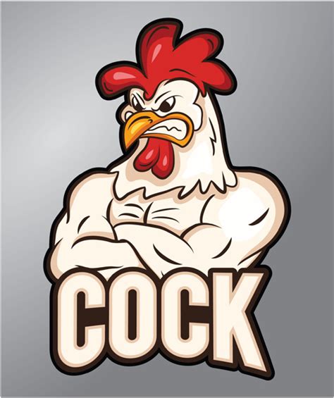 Funny cock logo design vector - WeLoveSoLo