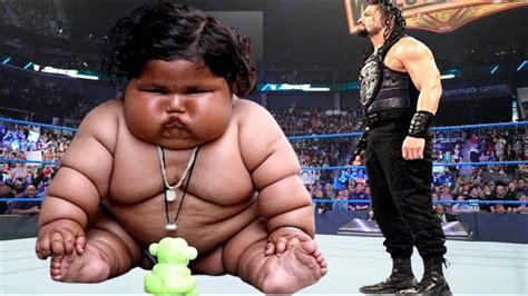 Roman Reigns vs Fat Baby | WWE Raw Fight - YouTube