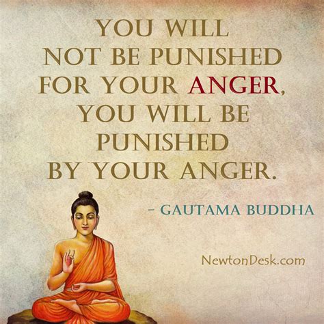 Gautama buddha says | You will not be Punished | for Your Anger | you ...