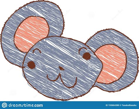 Mouse Like a Childs Graffiti Stock Vector - Illustration of organism ...