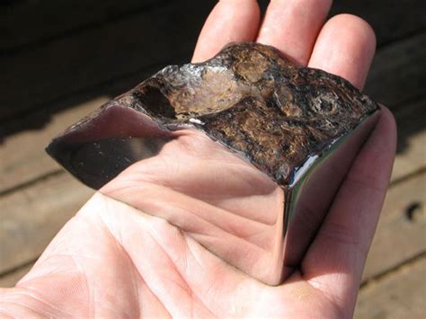 This is a Cut and Polished Chinga Meteorite » TwistedSifter