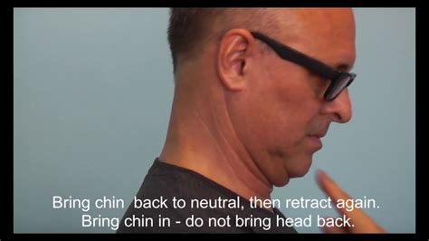 Chin Retraction Exercise - YouTube