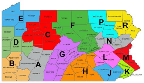 Pa State Police Troop Map - Printable Map