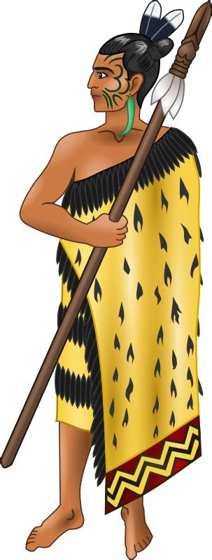 Maori warrior - Openclipart