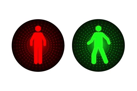 Traffic light with red and green man 11912593 Vector Art at Vecteezy