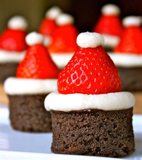 santa hat brownies | daisy's world