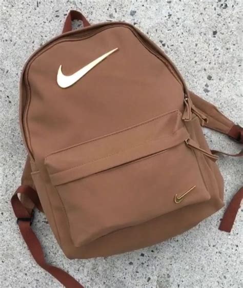 brown nike backpack Trendy Backpacks, Girl Backpacks, Nike School Backpacks, Cute Backpacks For ...