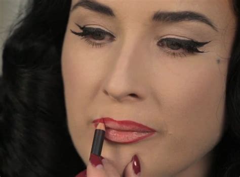 Achieve Dita Von Teese's Iconic Lipstick Look