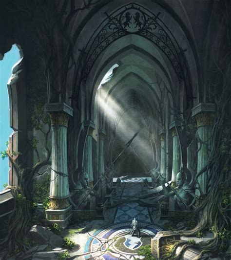 ArtStation - Castle Never Hallway, Chris Dien | Fantasy castle, Castle ...