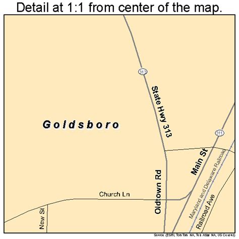 Goldsboro Maryland Street Map 2433950