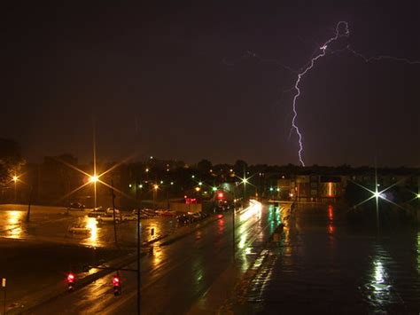 Lightning Strike | Shot of a strike out of the dining room w… | Flickr