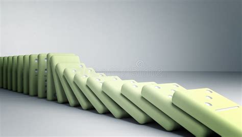 Dominoes Chain Reaction stock illustration. Illustration of push - 88656129