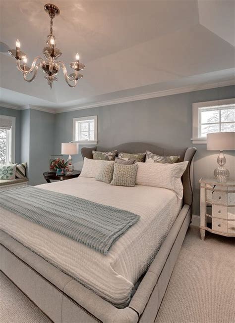 Light Grey Blue Bedroom Walls - Design Corral