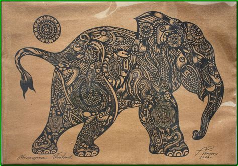 thai elephant tattoo pictures - oldjapaneseartdrawing