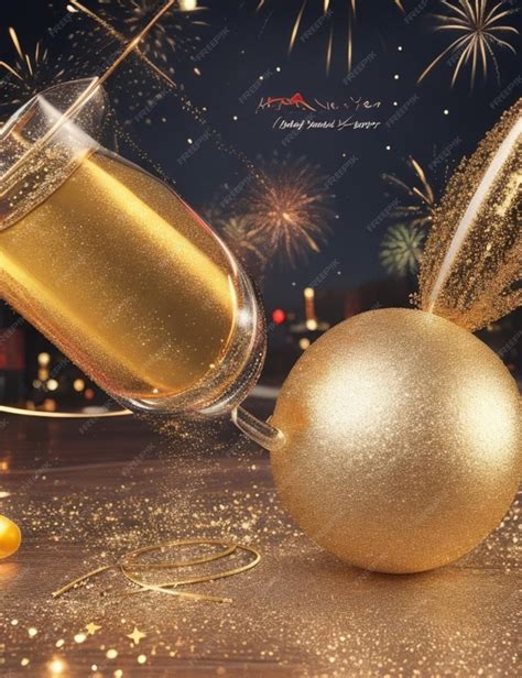 Premium AI Image | happy new year party background