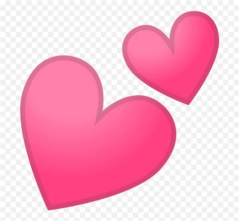 Two Hearts Emoji Clipart Free Download Transparent Png - Emoji,Love Heart Emoji - free ...