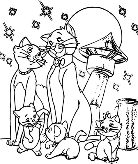 The Aristocats Coloring Pages at GetDrawings | Free download