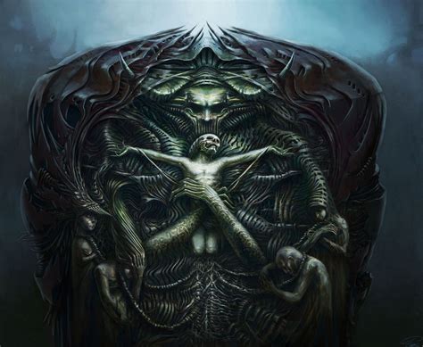 Enslavement | Dark art, Alien concept art, Giger art