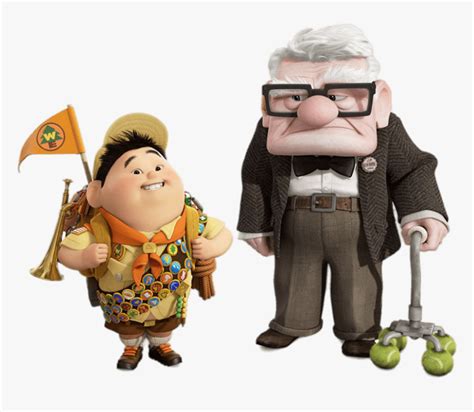 Carl And Russell - Up Movie, HD Png Download , Transparent Png Image - PNGitem