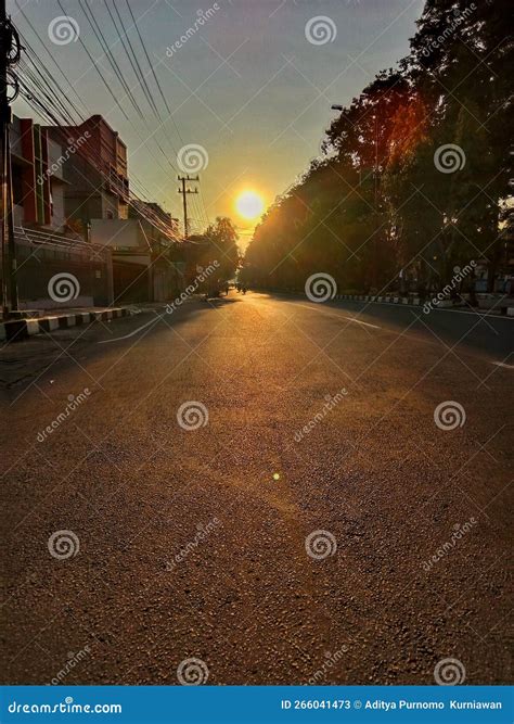 Beautiful View of the Sunrise in the Most Beautiful City Stock Image ...