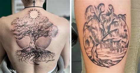 100 Majestic Tree Tattoos To Celebrate The Wonders Of Nature | Bored Panda