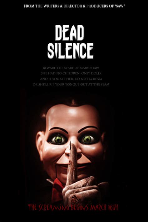 Dead Silence Movie Poster 1 by mentalmidget87 on DeviantArt