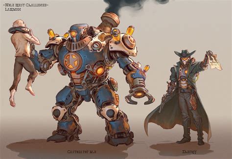 Wild West Steampunk by Rok Kleva Ivančić (cdna.artstation.com ...