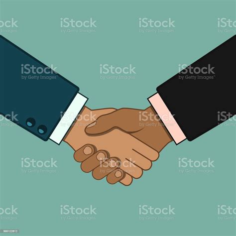 Shaking Hands Business Vector Illustration Stock Illustration ...