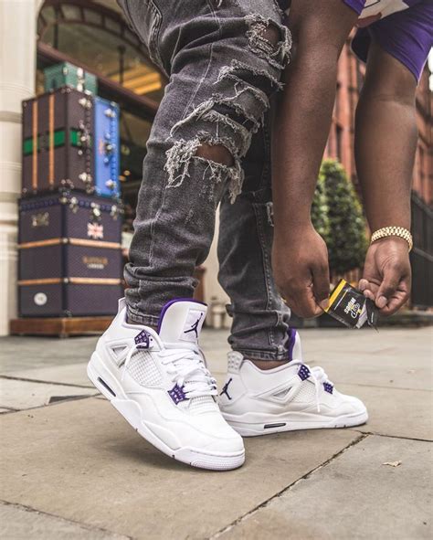 Air Jordan 4 Retro Metallic Purple | Air jordan 4 outfit, Jordan 4 ...