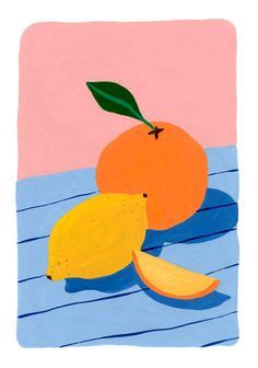 Fuchs Illustration, Fruit Illustration, Illustration Design, Watercolor Illustration, Simple ...
