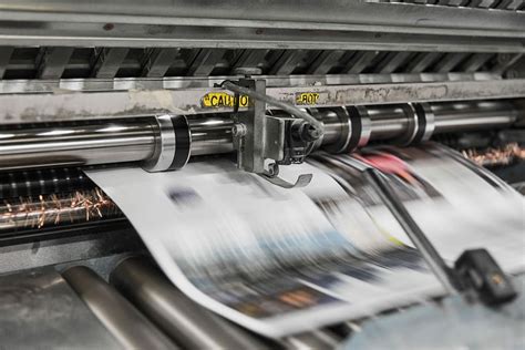 printing machine, closeup, newspaper printer machine, printing, equipment, machine, newspaper ...