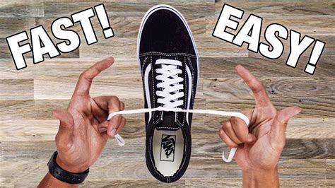 How To Tie Shoe Lace In 1 SECOND (Easy Tutorial) - YouTube