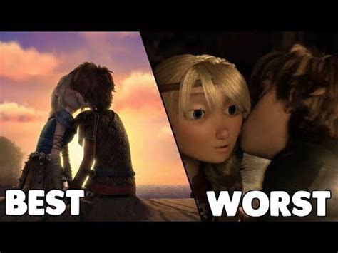 All Hiccstrid Kisses! Rated "Worst To Best!" HD - YouTube in 2020 | How to train your dragon ...